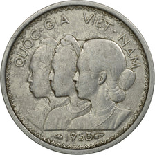 Coin, Vietnam, STATE OF SOUTH VIET NAM, 10 Su, 1953, Paris, EF(40-45), Aluminum