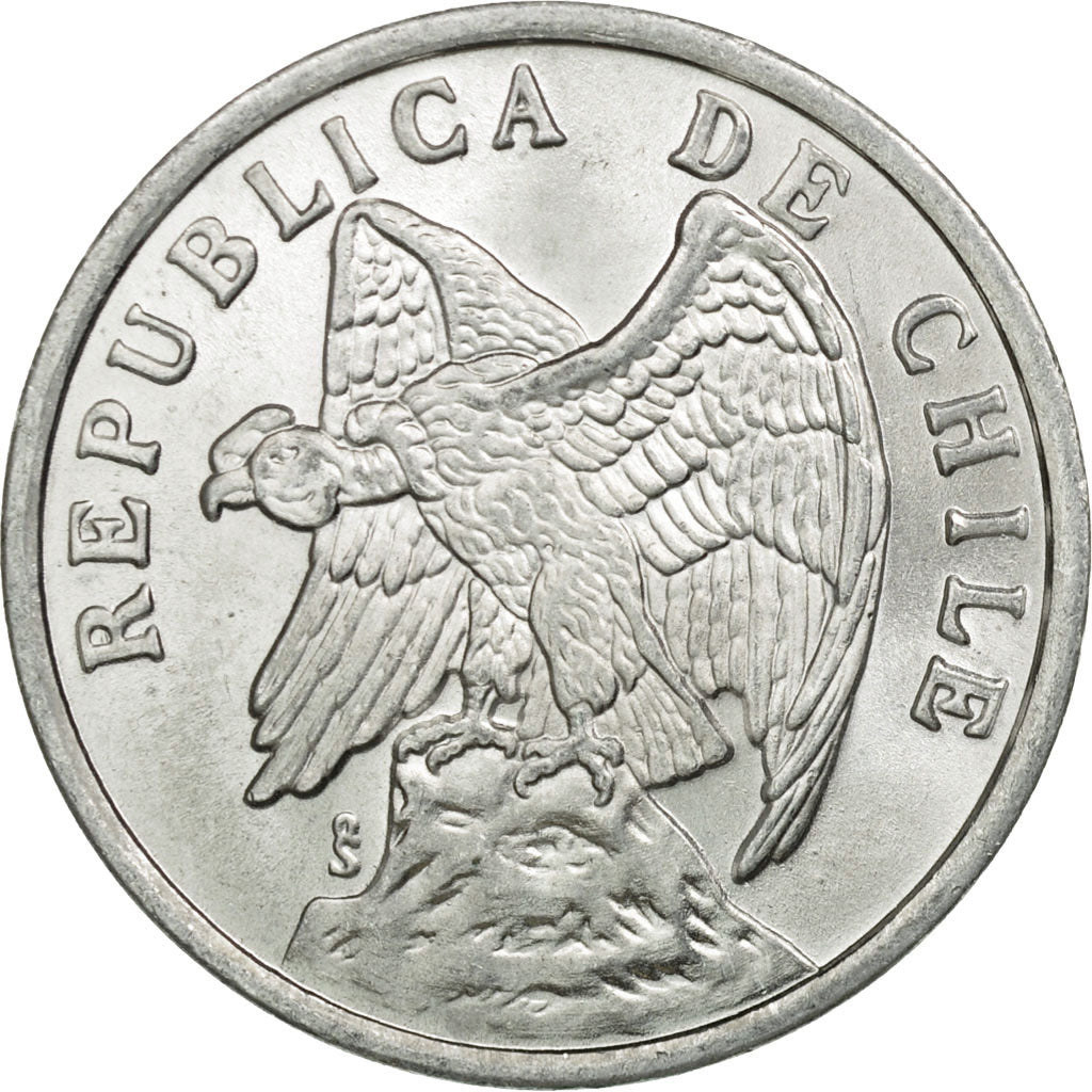 Coin, Chile, Centavo, 1975, AU(55-58), Aluminum, KM:203