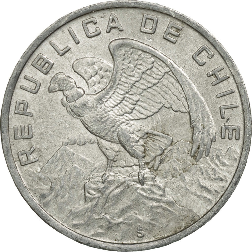 Moneta, Cile, 10 Escudos, 1974, BB, Alluminio, KM:200