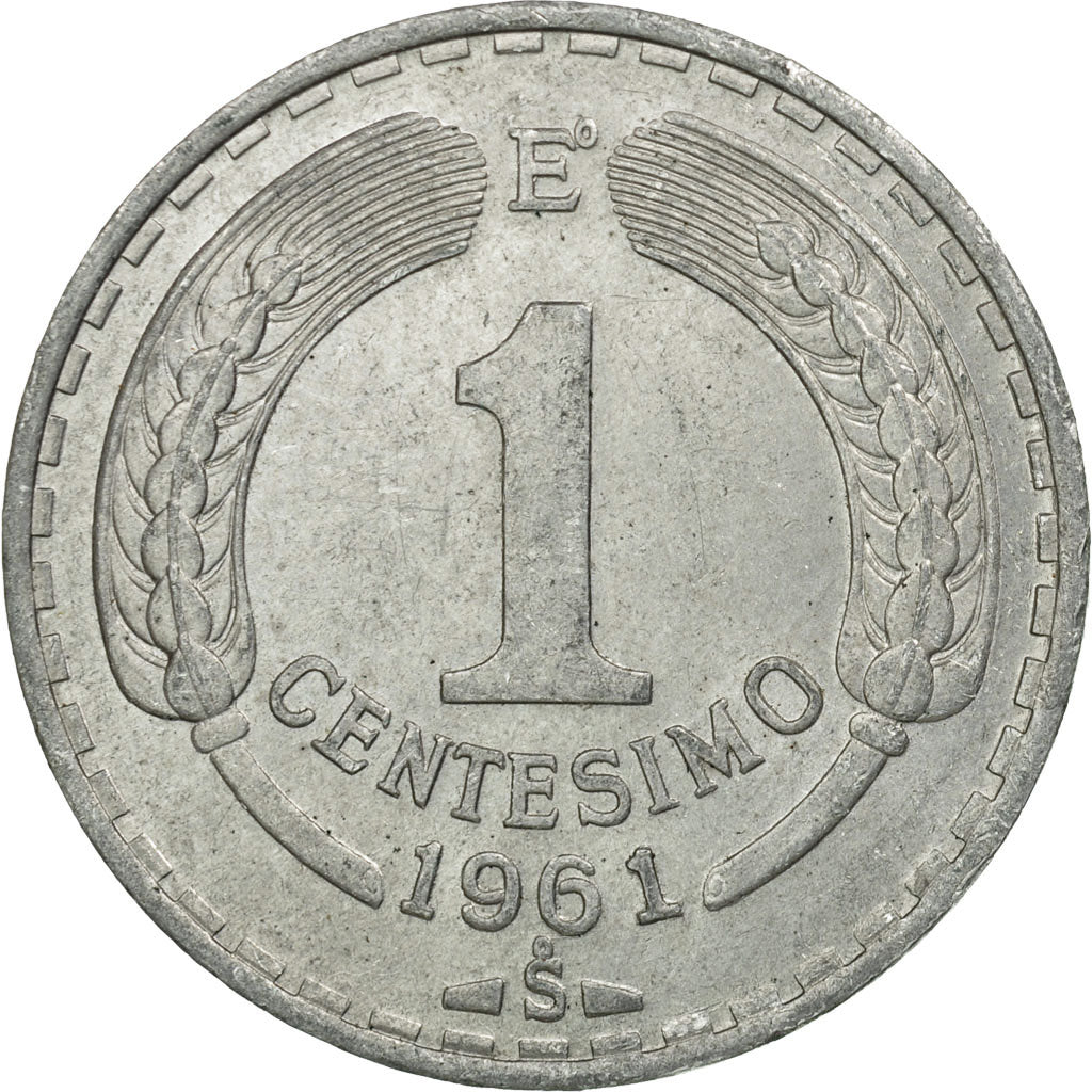Monnaie, Chile, Centesimo, 1961, TTB, Aluminium, KM:189