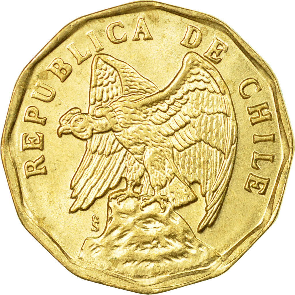Moneda, Chile, 5 Centavos, 1975, MBC, Aluminio - bronce, KM:204
