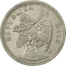 Coin, Chile, Peso, 1933, EF(40-45), Copper-nickel, KM:176.1