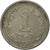 Coin, Argentina, Peso, 1957, EF(40-45), Nickel Clad Steel, KM:57