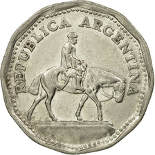 Coin, Argentina, 10 Pesos, 1967, EF(40-45), Nickel Clad Steel, KM:60