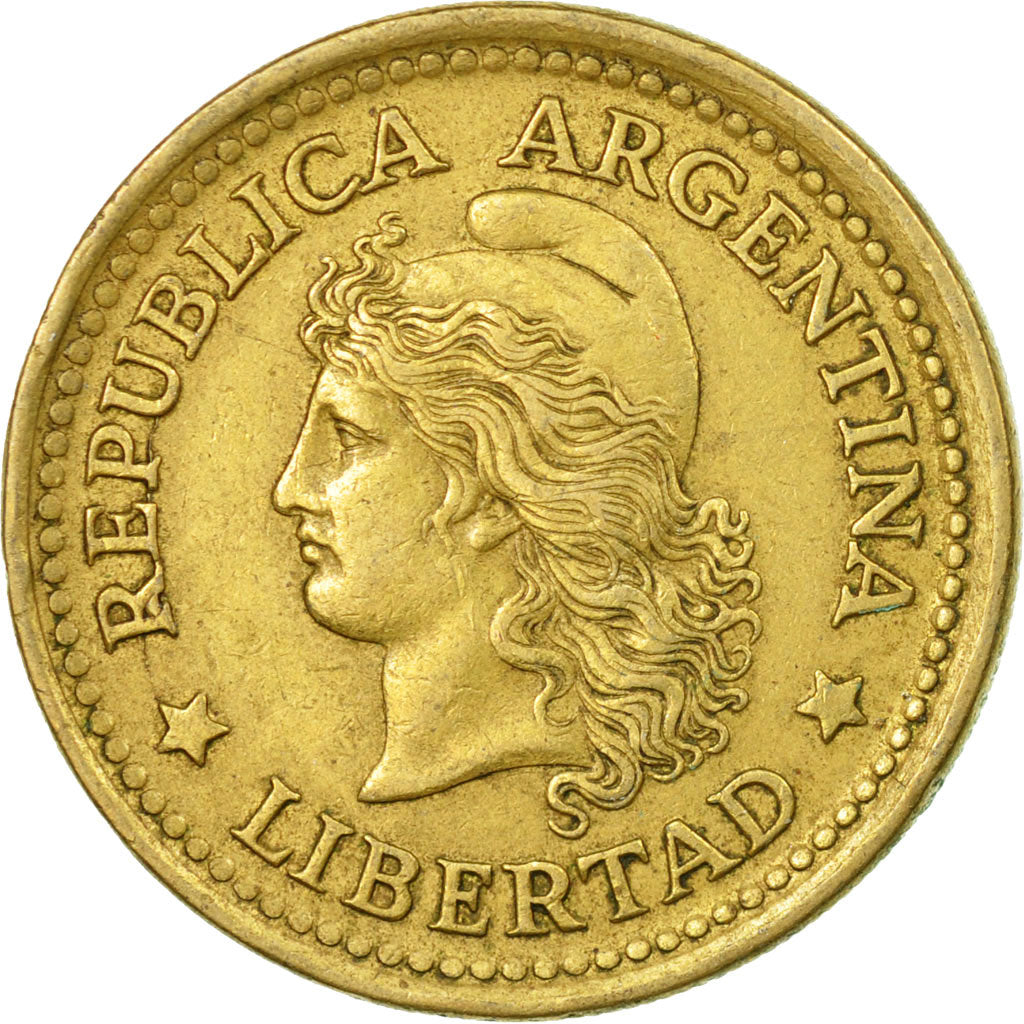 Coin, Argentina, 50 Centavos, 1970, EF(40-45), Aluminum-Bronze, KM:68