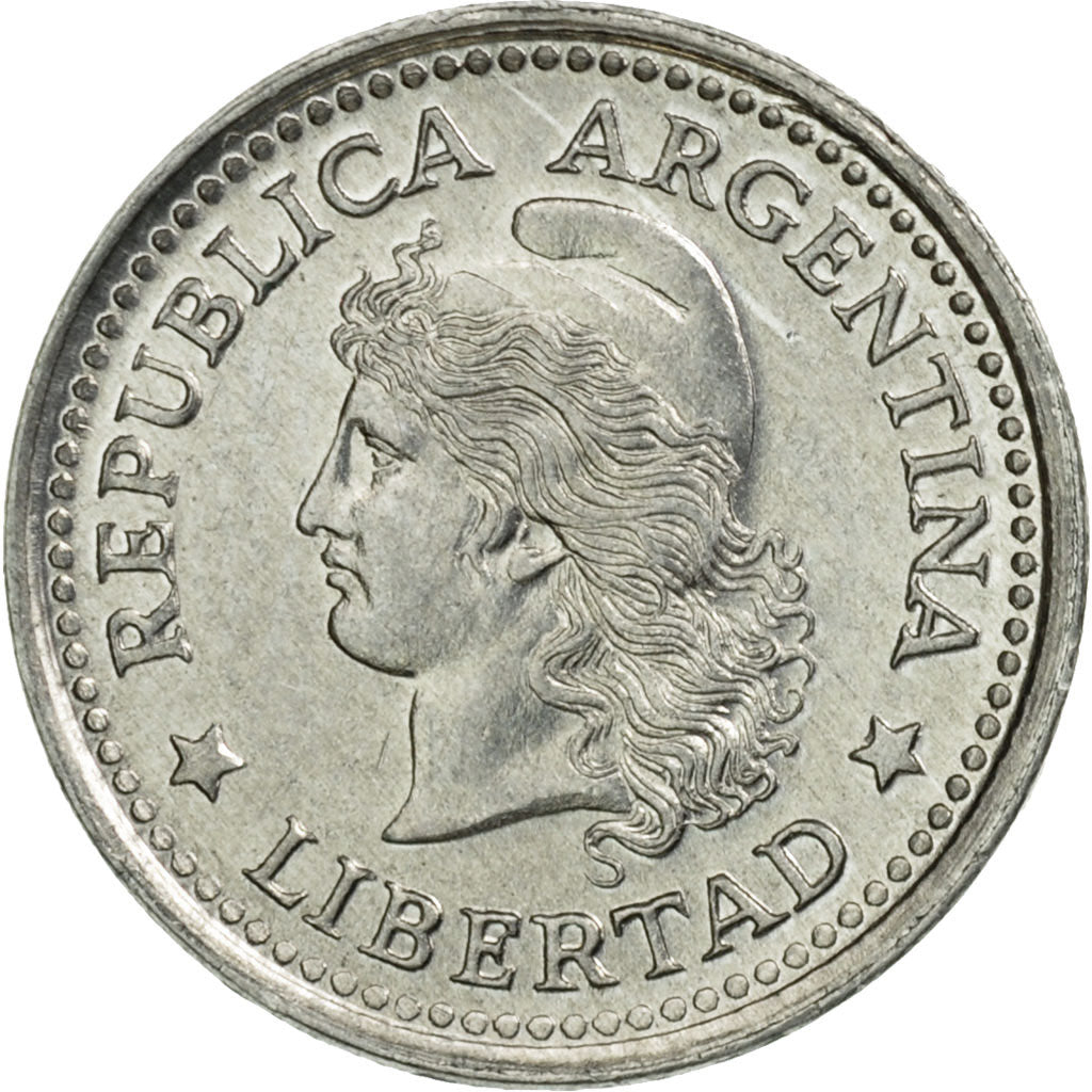 Coin, Argentina, Centavo, 1974, AU(55-58), Aluminum, KM:64