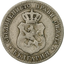 Coin, Bulgaria, Ferdinand I, 20 Stotinki, 1888, VF(30-35), Copper-nickel, KM:11