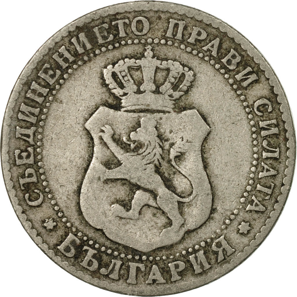 Monnaie, Bulgarie, Ferdinand I, 10 Stotinki, 1888, TB+, Copper-nickel, KM:10