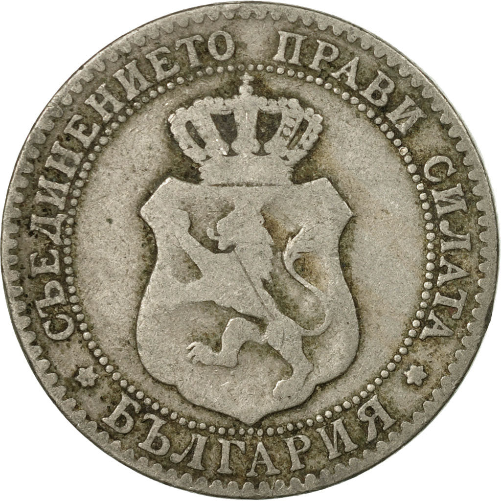 Coin, Bulgaria, Ferdinand I, 20 Stotinki, 1888, VF(30-35), Copper-nickel, KM:11