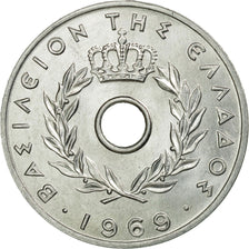 Coin, Greece, 20 Lepta, 1969, AU(55-58), Aluminum, KM:79
