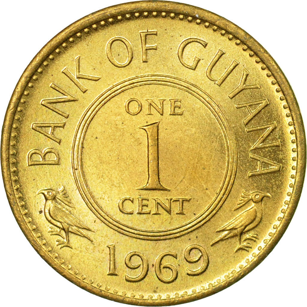 Coin, Guyana, Cent, 1969, EF(40-45), Nickel-brass, KM:31