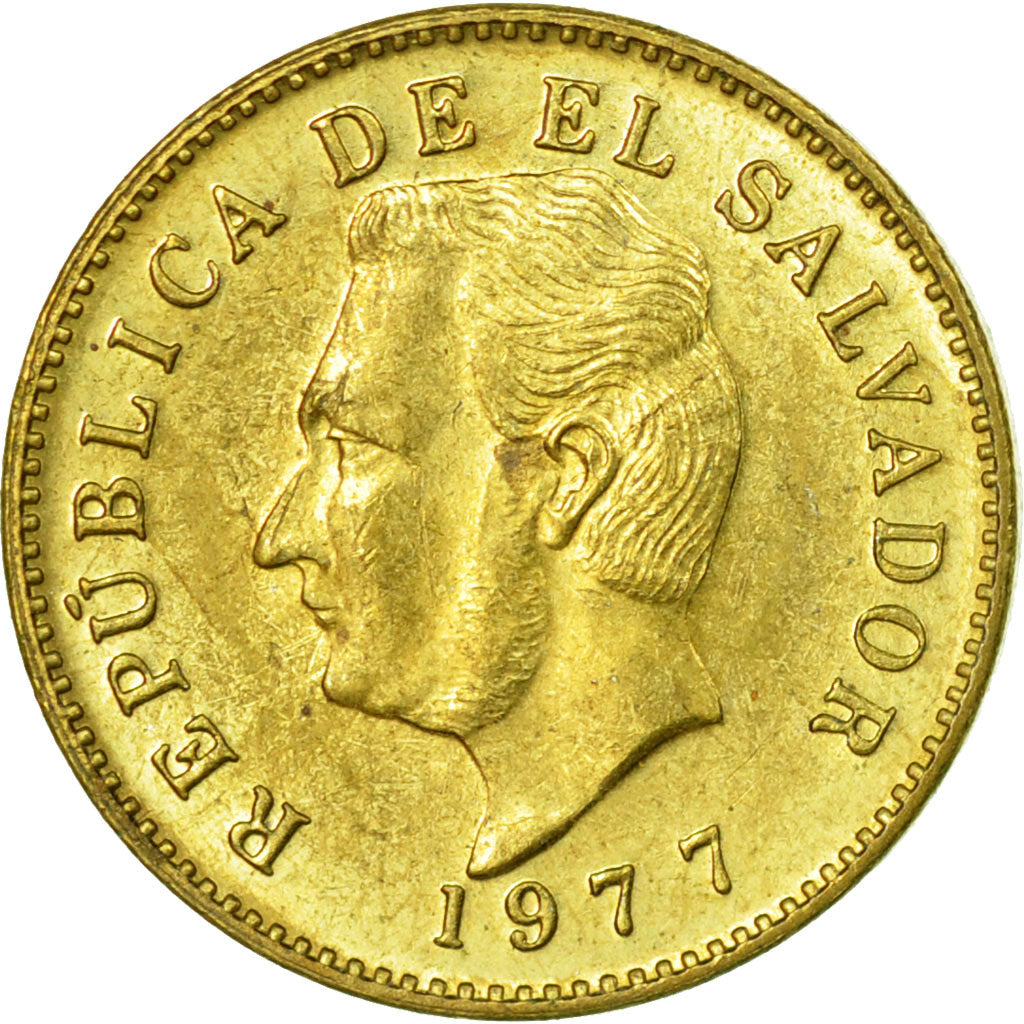Münze, El Salvador, Centavo, 1977, Sherritt, SS, Messing, KM:135.2