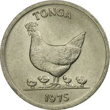 Monnaie, Tonga, King Taufa'ahau Tupou IV, 5 Seniti, 1975, TTB, Copper-nickel