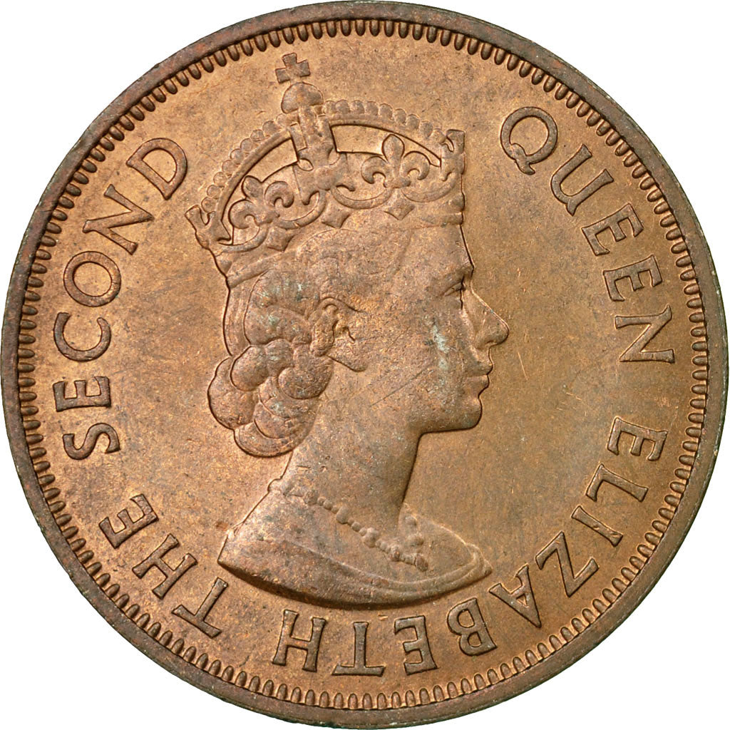 Coin, Mauritius, Elizabeth II, 5 Cents, 1969, EF(40-45), Bronze, KM:34