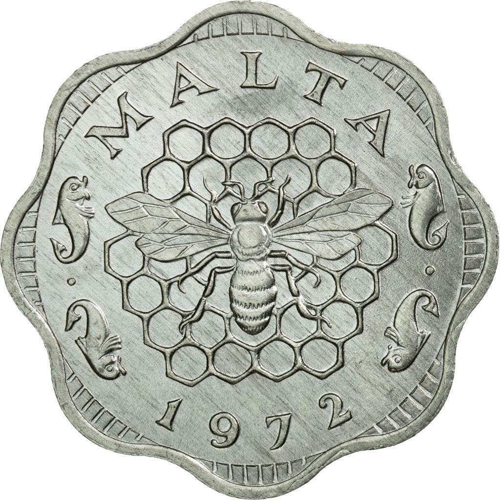 Coin, Malta, 3 Mils, 1972, British Royal Mint, AU(55-58), Aluminum, KM:6