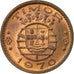 Coin, Timor, 20 Centavos, 1970, Lisbon, EF(40-45), Bronze, KM:17