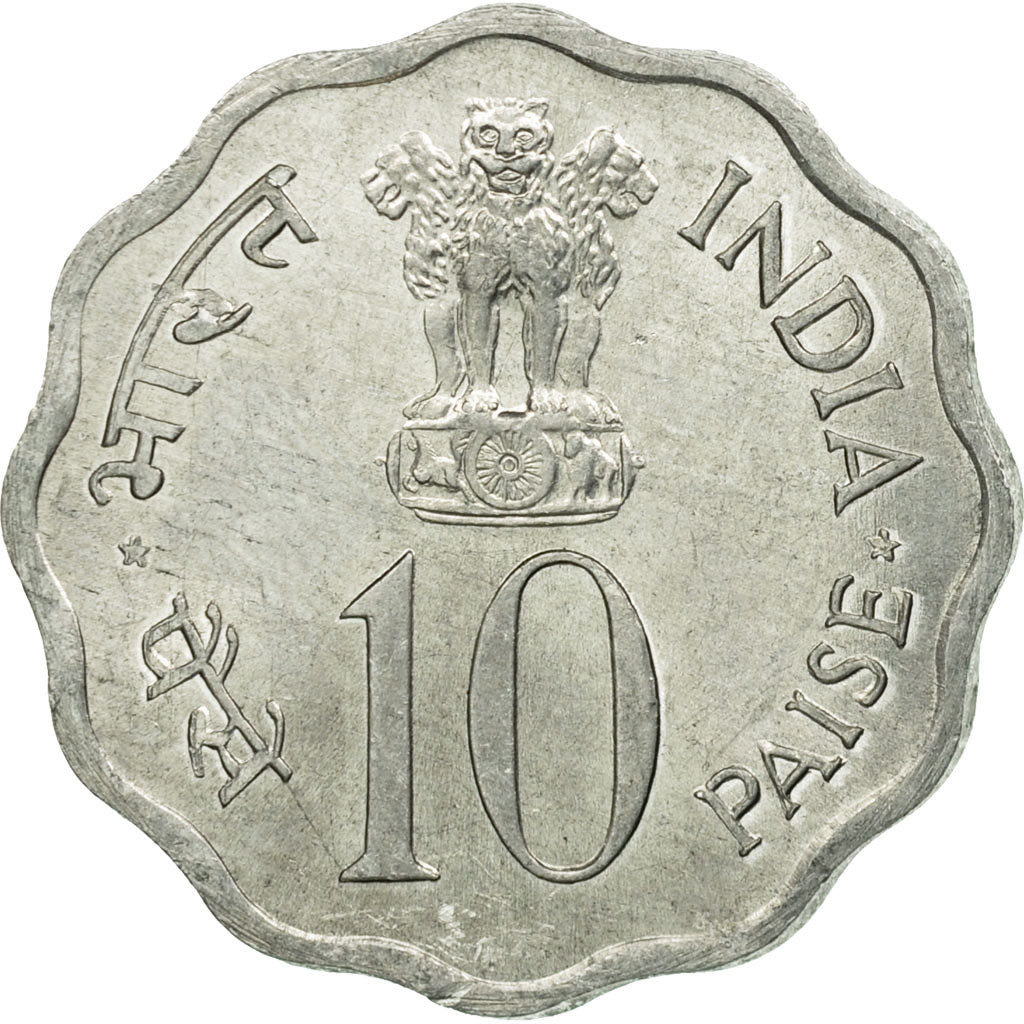 Monnaie, INDIA-REPUBLIC, 10 Paise, 1977, TTB, Aluminium, KM:31