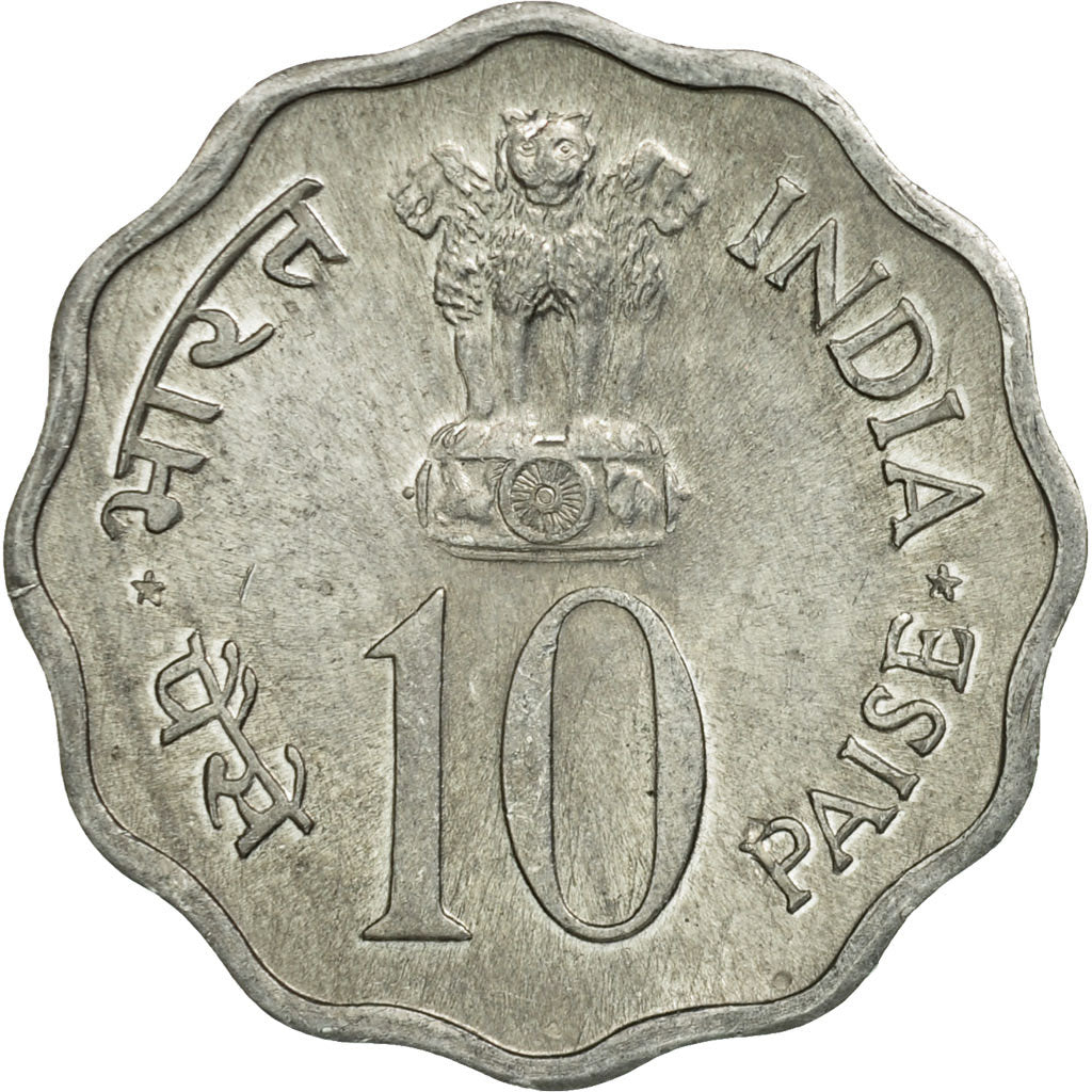 Münze, INDIA-REPUBLIC, 10 Paise, 1974, SS, Aluminium, KM:28