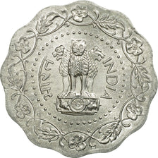Coin, INDIA-REPUBLIC, 10 Paise, 1980, EF(40-45), Aluminum, KM:35