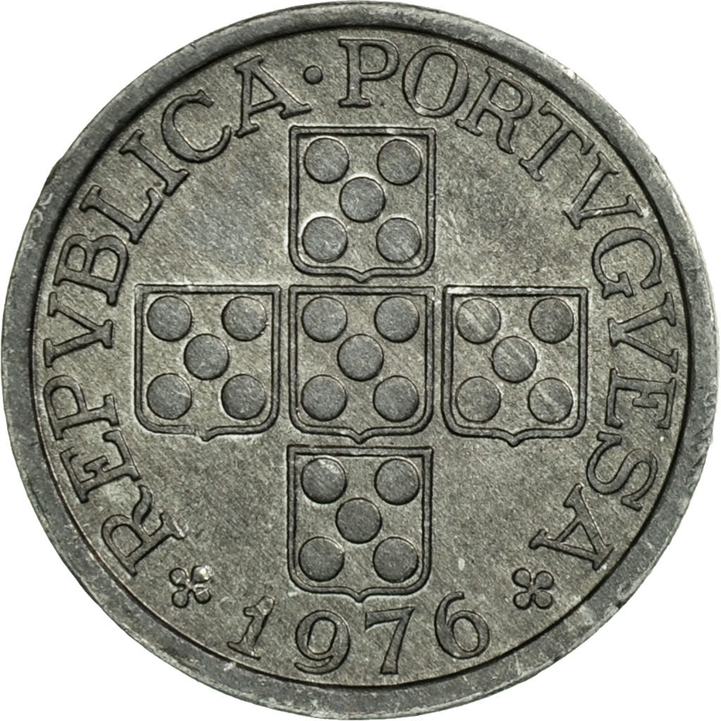 Munten, Portugal, 10 Centavos, 1976, ZF, Aluminium, KM:594