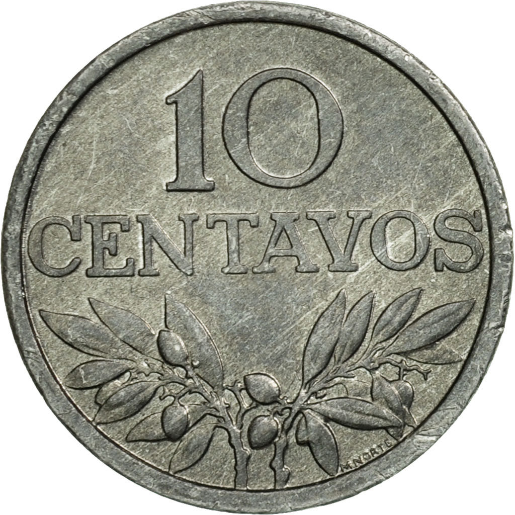 Munten, Portugal, 10 Centavos, 1976, ZF, Aluminium, KM:594