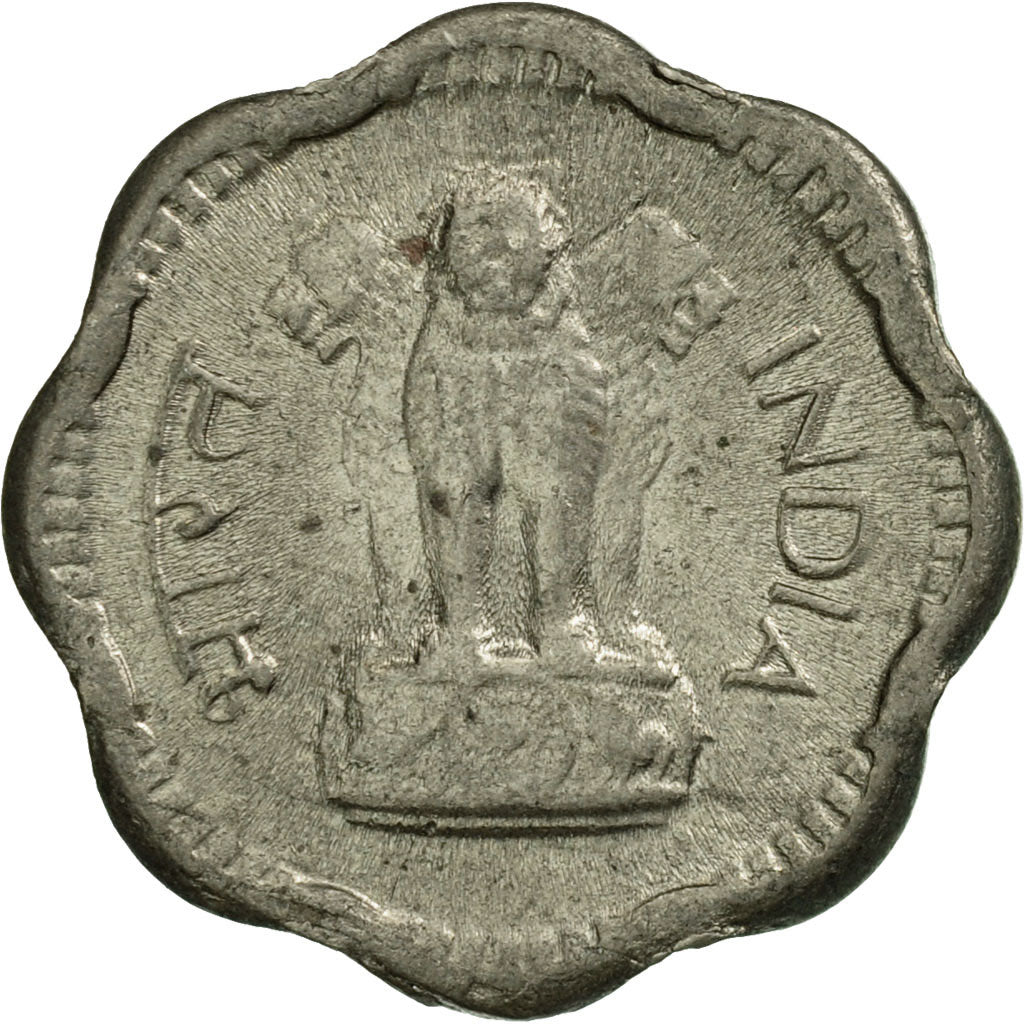 Coin, INDIA-REPUBLIC, 2 Paise, 1964, EF(40-45), Copper-nickel, KM:12