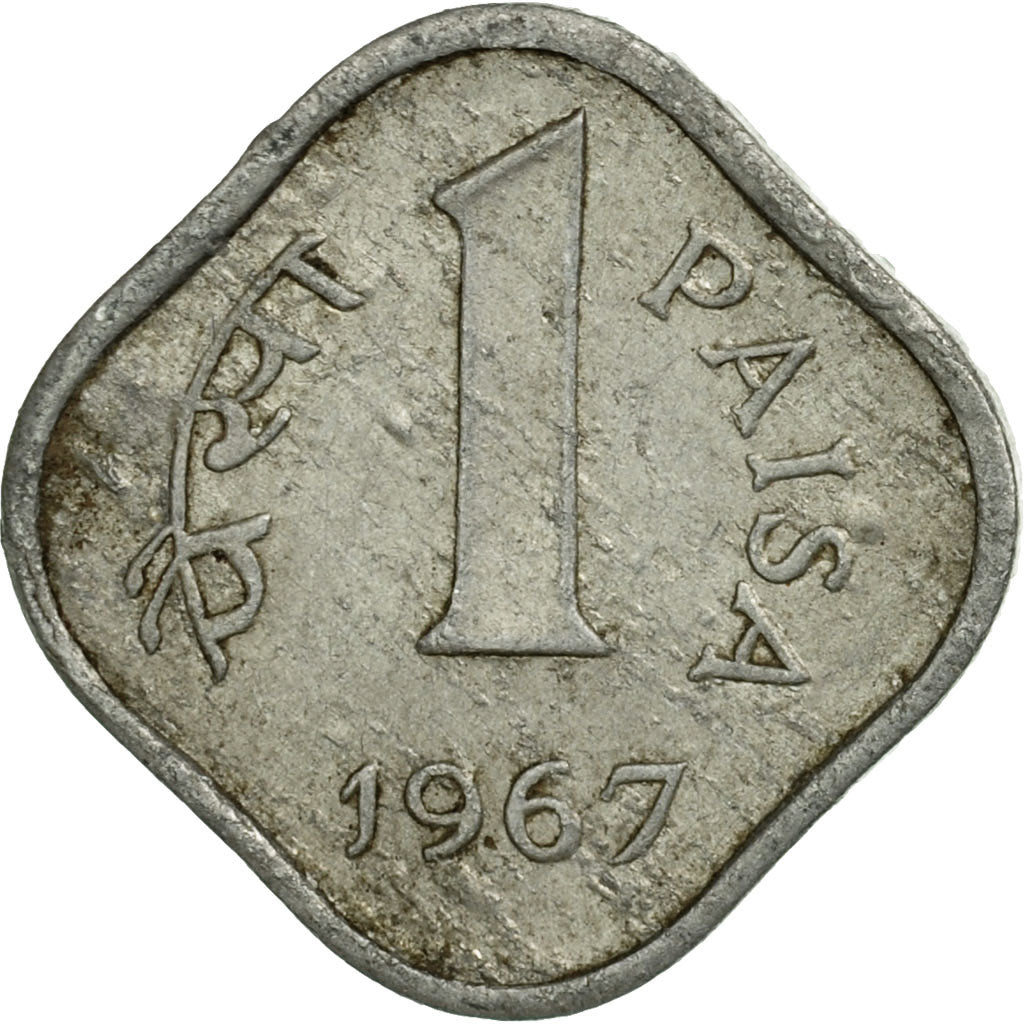 Coin, INDIA-REPUBLIC, Paisa, 1967, VF(30-35), Aluminum, KM:10.1