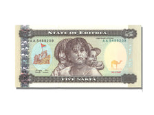Eritrea, 5 Nakfa, 1997, KM #2, 1997-05-24, UNC(65-70), AA5488209