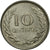 Moneda, Colombia, 10 Centavos, 1973, MBC, Níquel recubierto de acero, KM:253