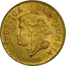 Coin, Colombia, 2 Centavos, 1965, EF(40-45), Aluminum-Bronze, KM:211