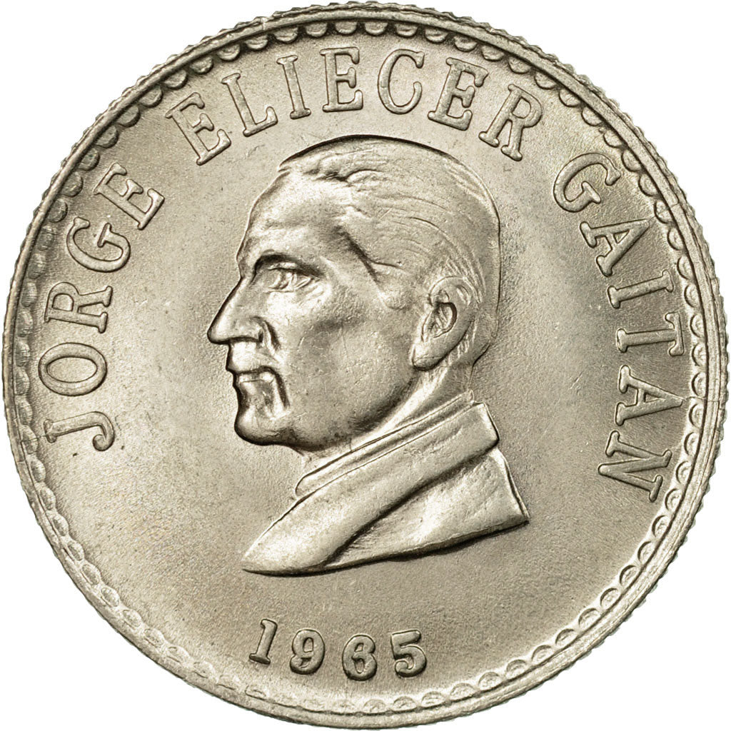 Coin, Colombia, 20 Centavos, 1965, EF(40-45), Copper-nickel, KM:215.2