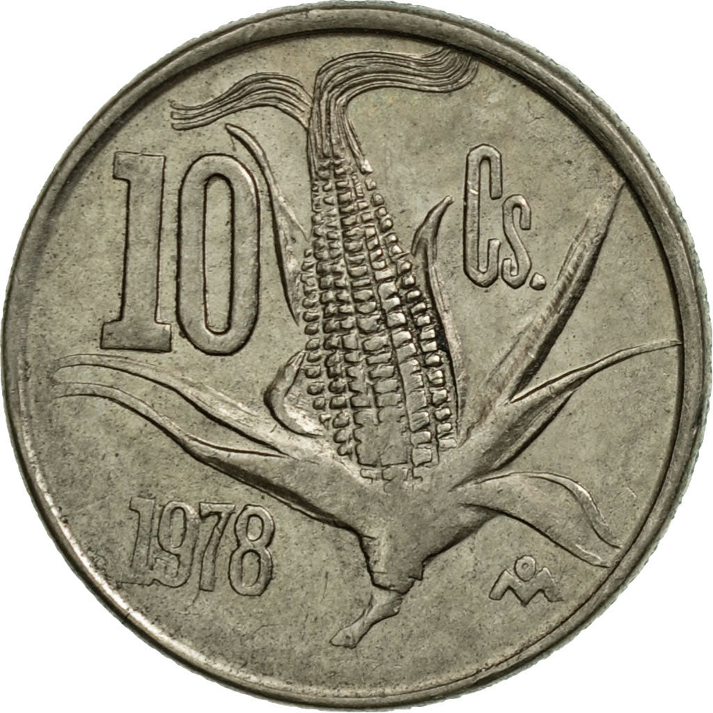 Coin, Mexico, 10 Centavos, 1978, Mexico City, EF(40-45), Copper-nickel, KM:434.1