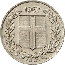 Coin, Iceland, 25 Aurar, 1967, EF(40-45), Copper-nickel, KM:11
