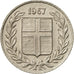 Coin, Iceland, 25 Aurar, 1967, EF(40-45), Copper-nickel, KM:11