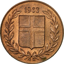 Münze, Iceland, 5 Aurar, 1963, SS, Bronze, KM:9
