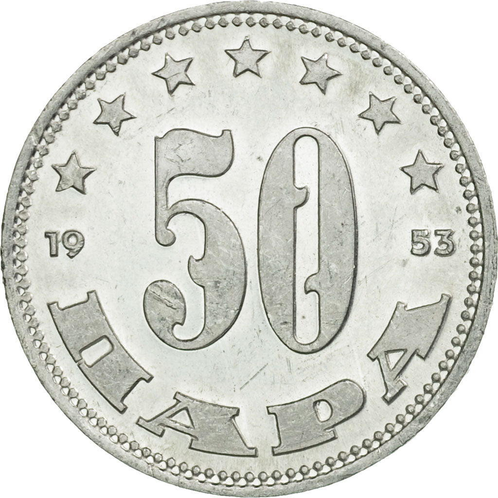 Moneta, Iugoslavia, 50 Para, 1953, BB, Alluminio, KM:29