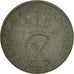 Moneda, Dinamarca, Christian X, 2 Öre, 1943, Copenhagen, MBC, Cinc, KM:833a