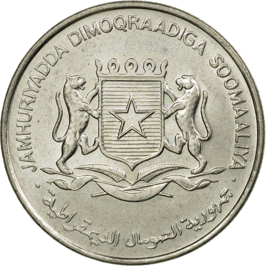 Coin, Somalia, 50 Senti, 1976, EF(40-45), Copper-nickel, KM:26