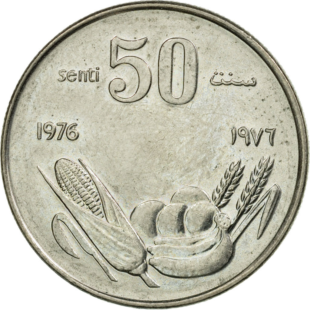 Coin, Somalia, 50 Senti, 1976, EF(40-45), Copper-nickel, KM:26