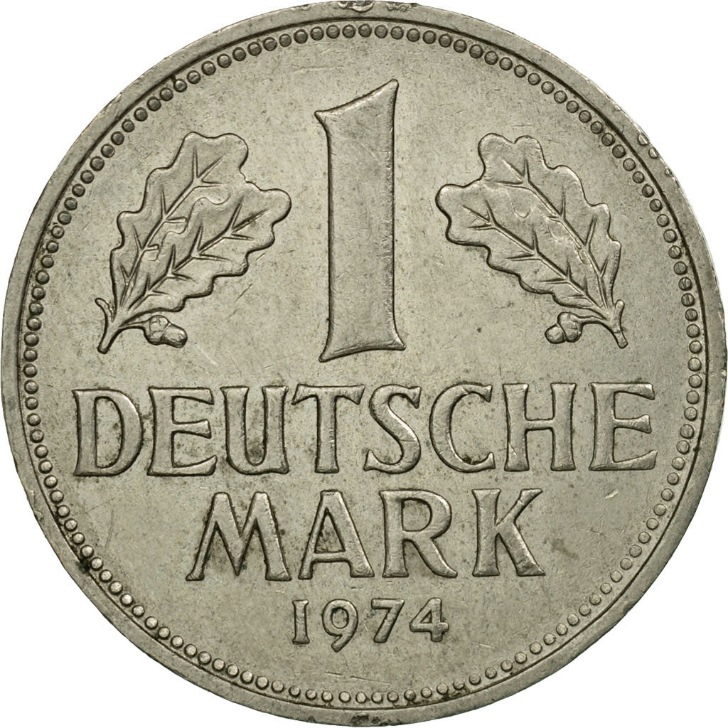 Moneta, Niemcy - RFN, Mark, 1974, Hambourg, EF(40-45), Miedź-Nikiel, KM:110