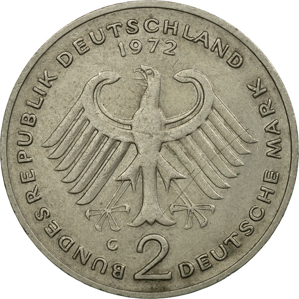 Monnaie, République fédérale allemande, 2 Mark, 1974, Karlsruhe, TTB