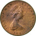 Coin, Isle of Man, Elizabeth II, 1/2 Penny, 1980, Pobjoy Mint, EF(40-45)