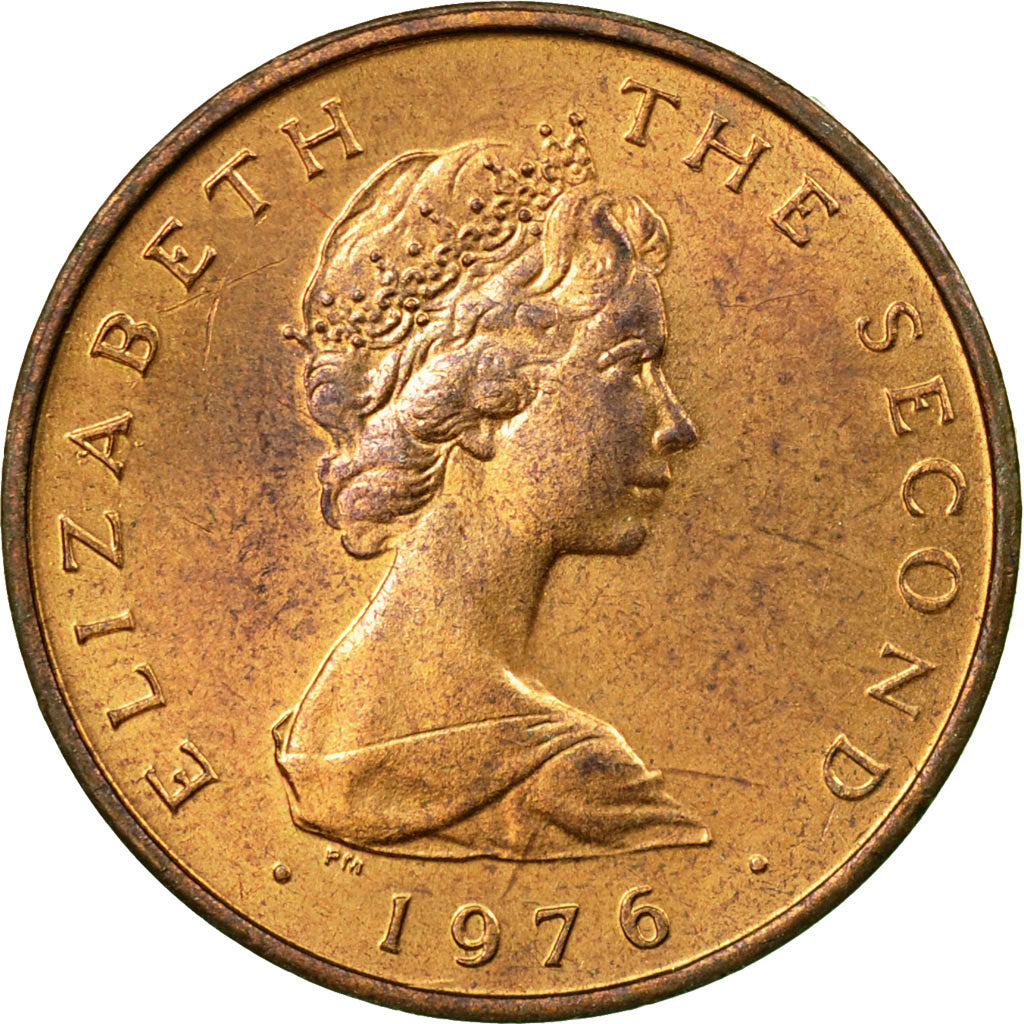 Monnaie, Isle of Man, Elizabeth II, Penny, 1976, Pobjoy Mint, TTB, Bronze, KM:33