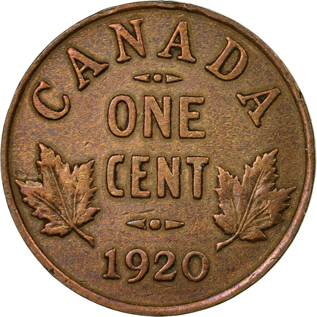 Coin, Canada, George V, Cent, 1920, Royal Canadian Mint, Ottawa, EF(40-45)