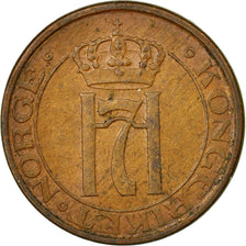 Coin, Norway, Haakon VII, 2 Öre, 1947, EF(40-45), Bronze, KM:371