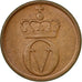 Moneta, Norwegia, Olav V, Ore, 1966, EF(40-45), Bronze, KM:403