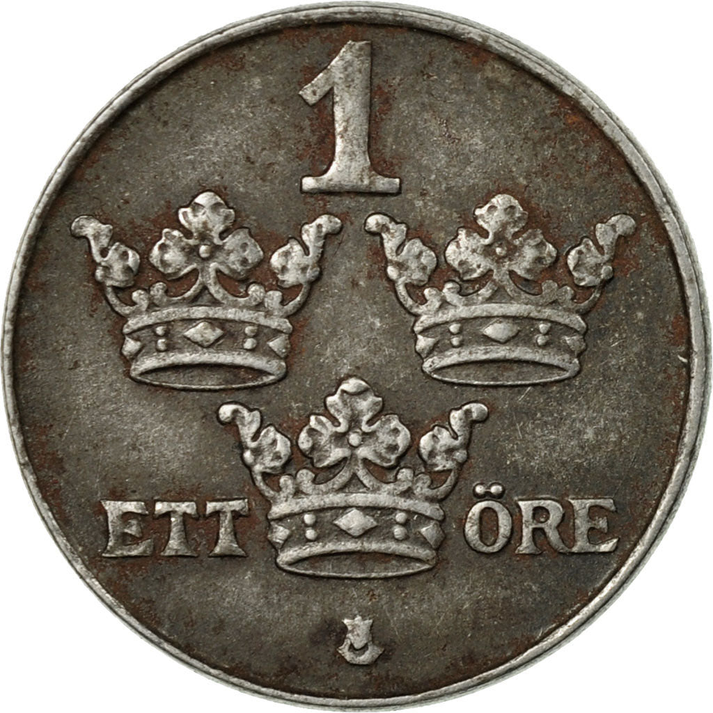 Coin, Sweden, Gustaf V, Ore, 1950, EF(40-45), Iron, KM:810