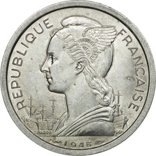 Coin, Réunion, 2 Francs, 1948, AU(55-58), Aluminum, KM:8