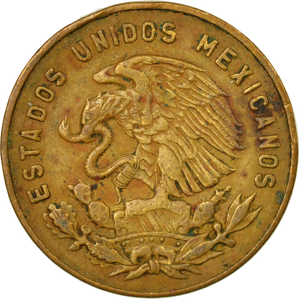 Moneta, Messico, 5 Centavos, 1969, Mexico City, MB+, Ottone, KM:426