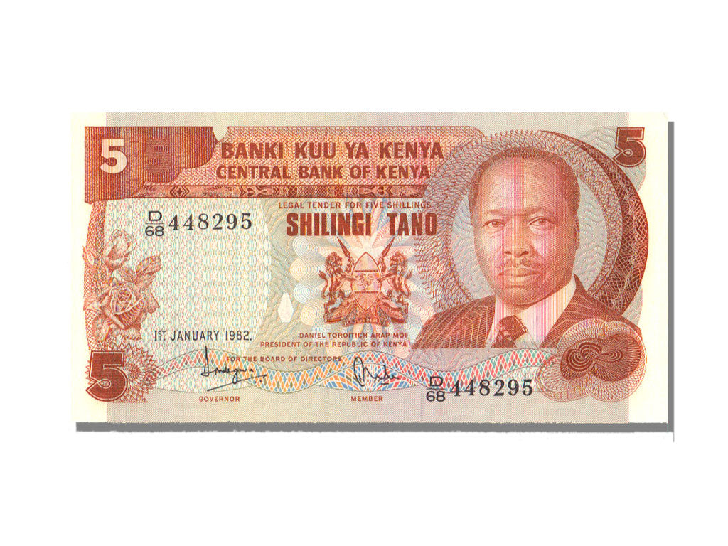 Kenya, 5 Schillings, 1982, 1982-07-01, UNC(65-70)